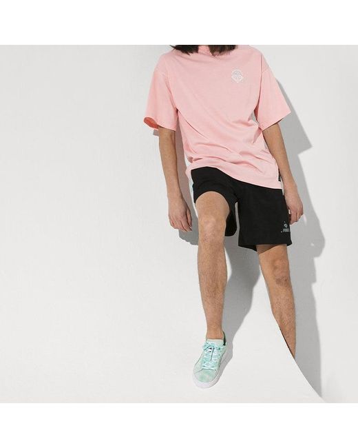 PUMA Pink Alphabet Printing Short Sleeve for men