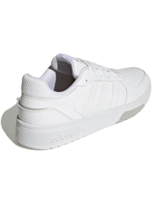 Adidas White Courtbeat Court Lifestyle Shoes for men