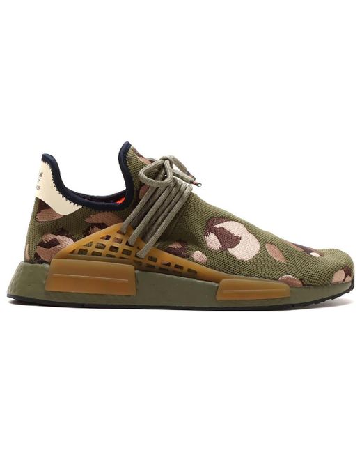 Adidas Brown X Pharrell Nmd Hu 'Animal Print' for men