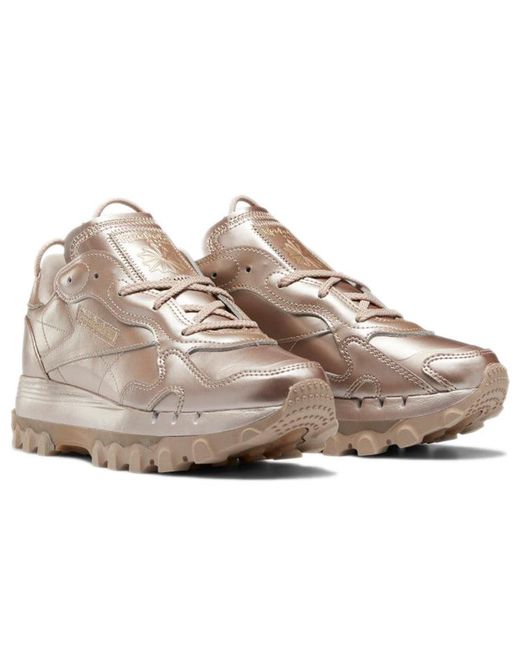 Reebok Brown (Wmns) Cardi B X Classic Leather 'Rose Champagne'