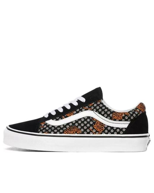 Vans Black Old Skool 'Tiger Floral' for men
