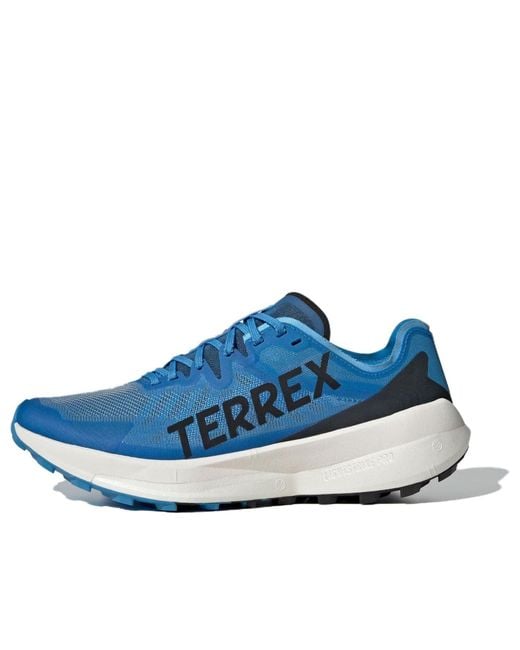 Adidas Blue Terrex Agravic Speed Trail Running Shoes for men