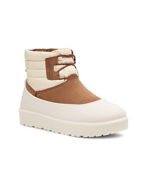 Ugg Natural Classic Mini Lace-Up Weather Boot 'Chestnut Whitecap' for men