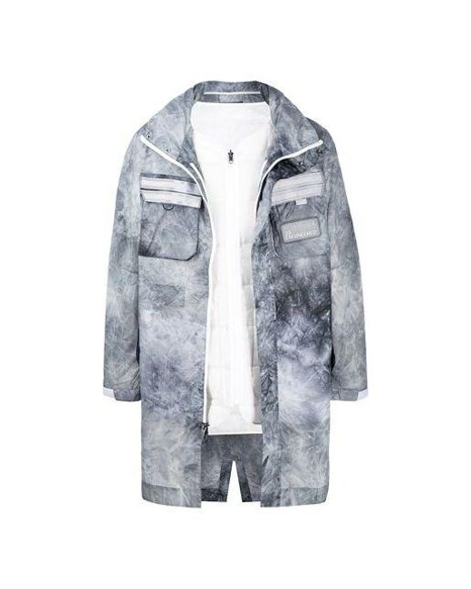 Nike Blue Nike Jordan 23 Engineered Printed Parka Whitegray for men