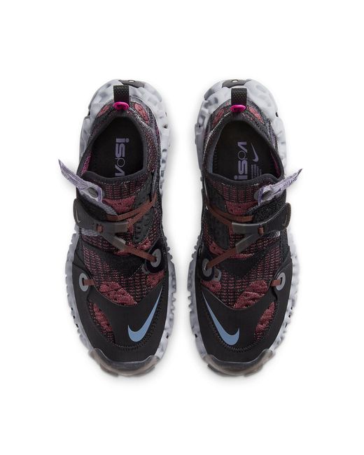 Nike Black Ispa Overreact Flyknit 'Shadowberry' for men
