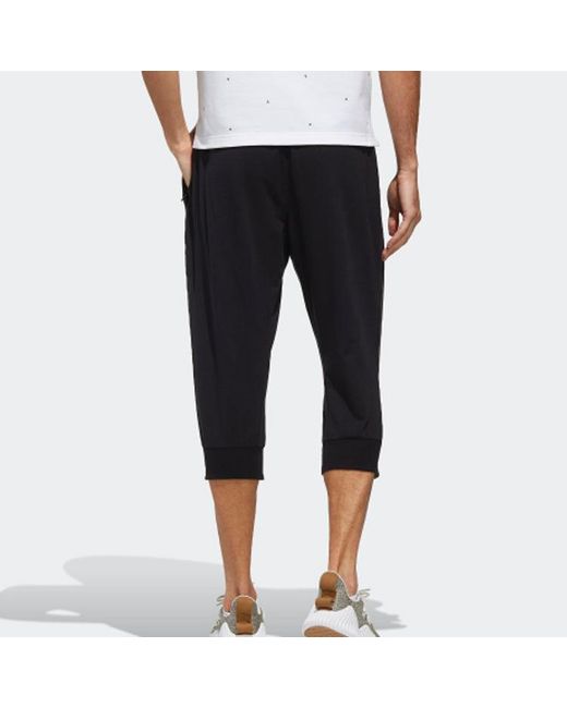 Adidas Black Ai Pnt 34 Lwft Sports Woven Long Pants for men