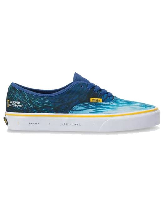 Vans Blue National Geographic X Authentic 'Ocean' for men