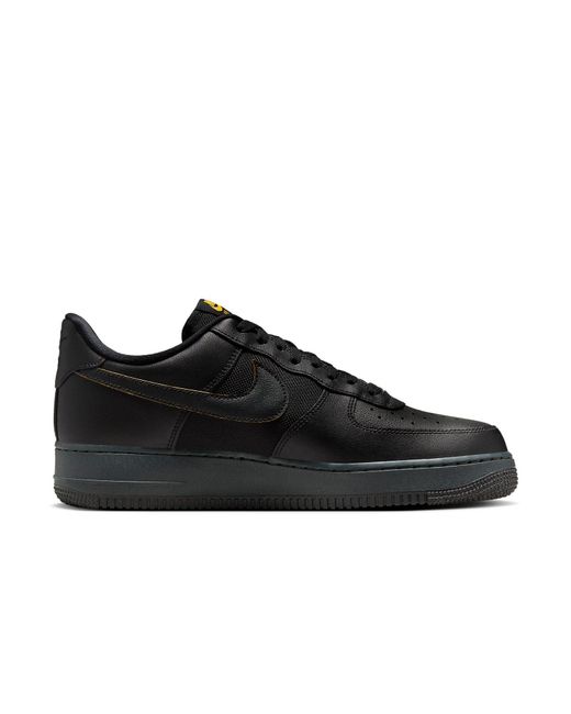 Nike Black Air Force 1 '07 University' for men
