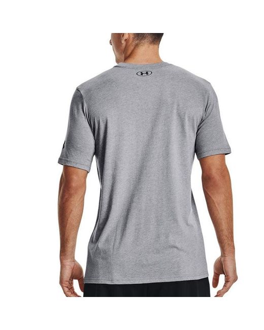 Under Armour Gray Project Rock Brahma Bull Short Sleeve T-Shirt for men