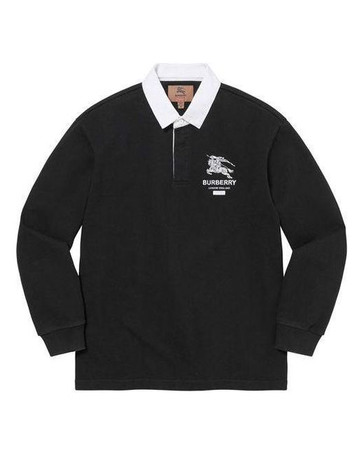 Supreme Black X Burberry Rugby Polo for men