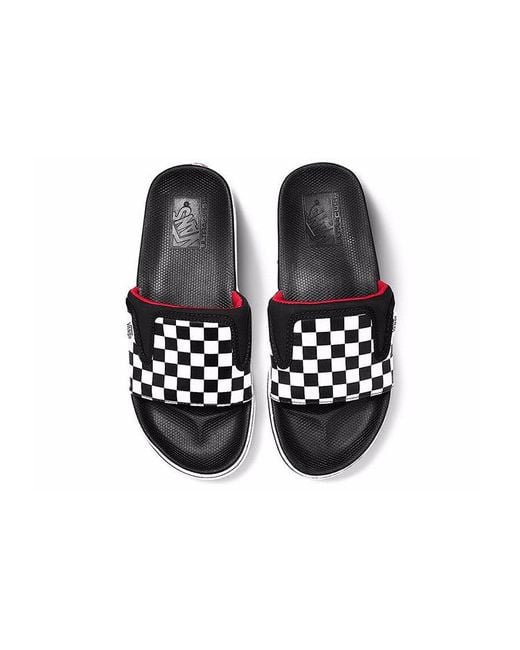 Slide Sandals Vans Checkerboard Flip Flops Checkerboard Vans