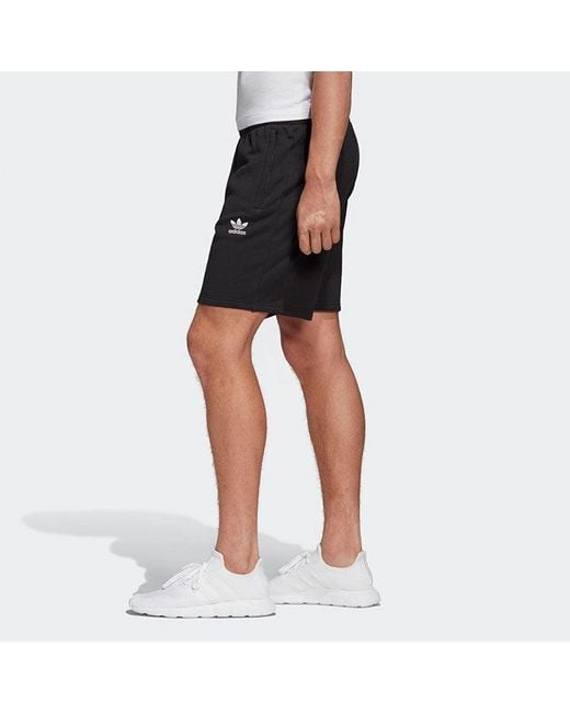 Adidas Black Originals Essential Short Logo Shorts for men