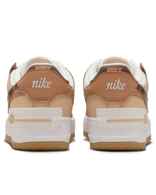Nike White (Wmns) Air Force 1 Shadow 'Sail Cacao Wow Gum'