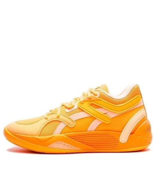 PUMA Orange Trc Blaze Court 'Neon Citrus' for men