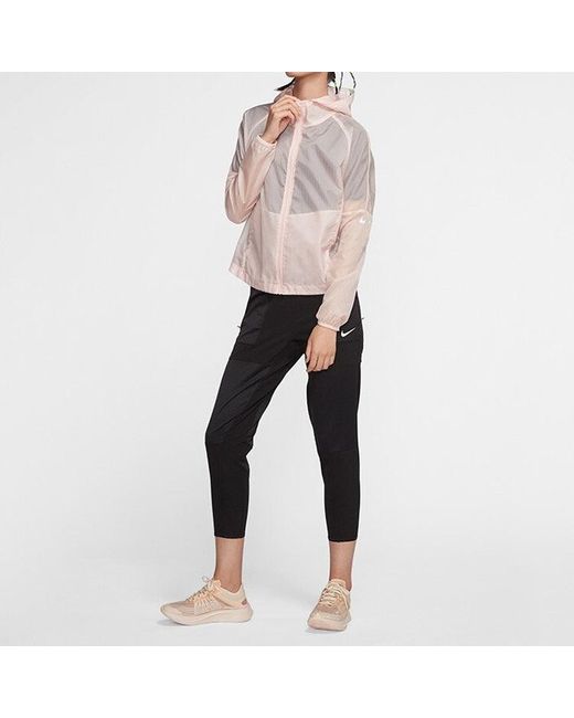 Nike Purple (Wmns) Running Hooded Jacket Coat