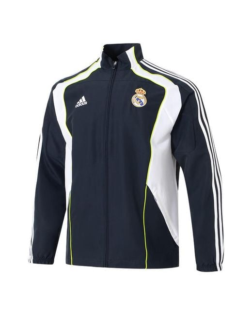 Adidas Blue Real Madrid Ubp Track Top Jacket 'Night' for men