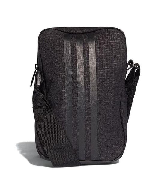 Adidas Black 3-Stripes Performance Organizer Medium for men
