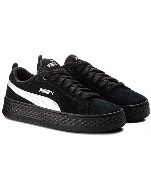 PUMA Black (Wmns) Smash Platform Sd