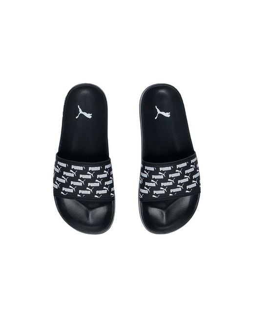 PUMA Blue Leadcat 2.0 Shower Slide 'Allover Print' for men