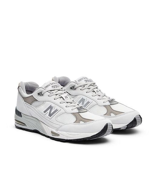 New Balance White 991 'Made for men