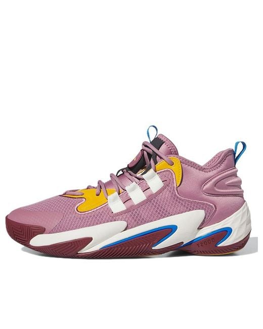 Adidas Purple Byw Select Basketball Shoes 'Wonder Orchid Off' for men