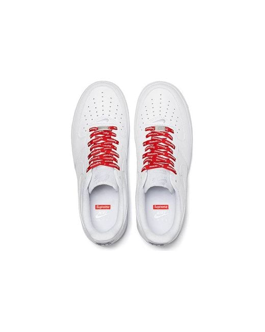 Nike White X Supreme Air Force 1 Low 'Box Logo for men