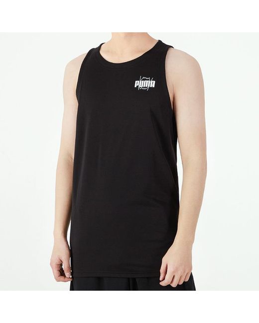 PUMA Black Behind The Back Tank for men