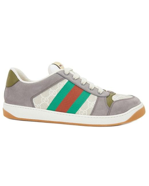 Gucci Blue Screener Sneaker 'Gg Canvas for men