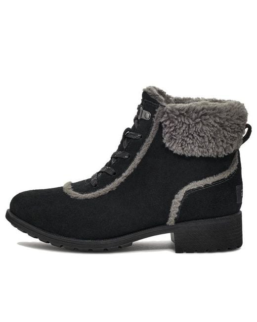 Ugg Black (Wmns) Bodie Fur Lace Boot