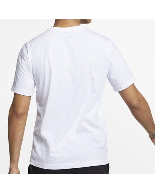 Nike White Sportswear Classical Logo Printed Tee for men