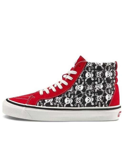 Vans Red Sk8-Hi 38 Dx 'Skulls' for men