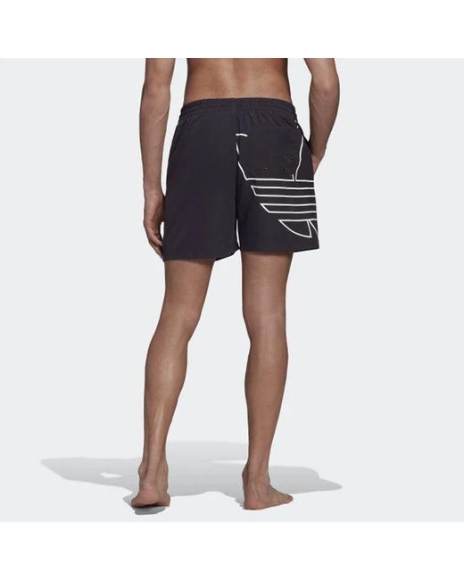 Adidas Blue Originals Solid Color Sports Shorts for men