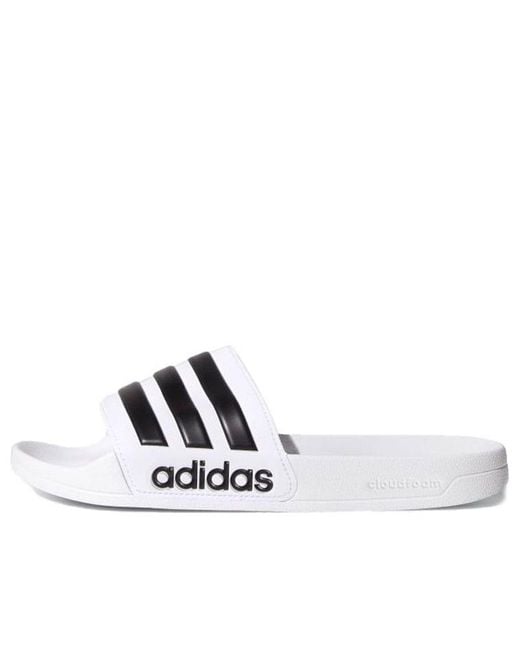 Adidas White Adilette Shower 'Footwear' for men