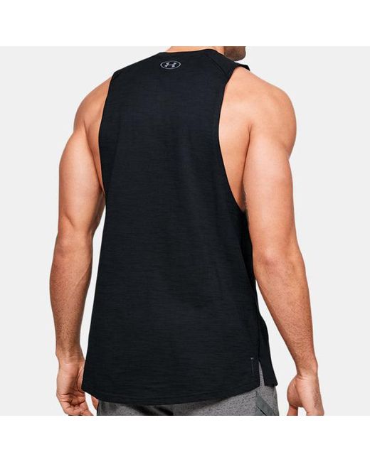 Under Armour Blue Project Rock Charged Cotton Tank for men