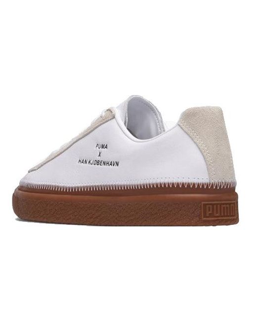 PUMA White X Han Kjobenhavn Clyde Stitched Gum' for men