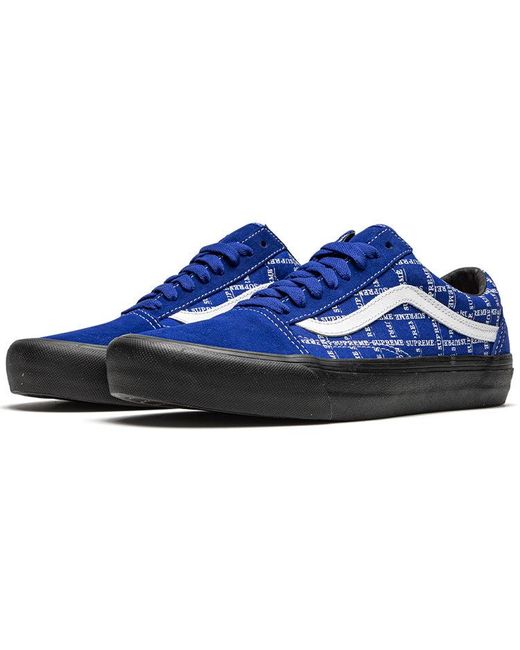 Vans Blue Old Skool Pro "Supreme for men
