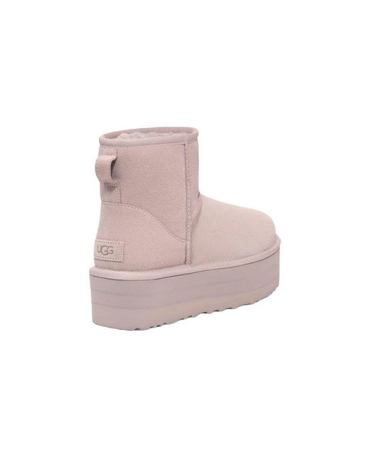 Ugg Brown (Wmns) Classic Mini Platform 'Pale Smoke'