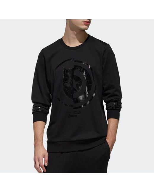 Adidas Black Neo U Avngrs Swt Casual Sports Round Neck Pullover for men