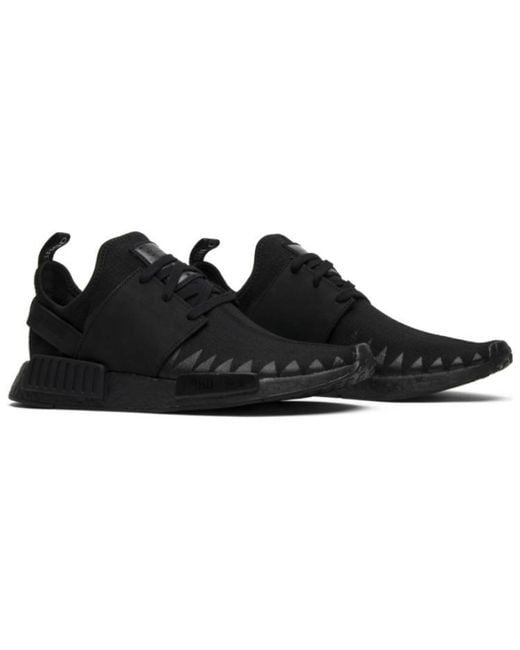 Adidas Black Neighborhood X Nmd_R1 Primeknit 'Triple' for men