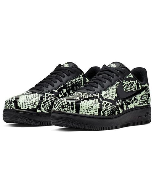 Nike Black Air Force 1 Foamposite Pro Cup 'Glow Snakeskin' for men
