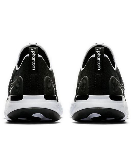 Nike Black React Phantom Run Flyknit 2 for men