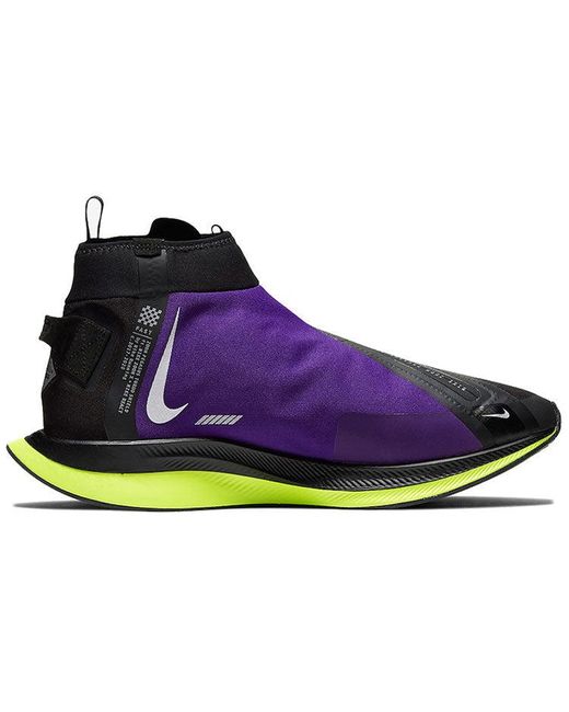 Nike Black Zoom Pegasus Turbo Shield 'Voltage' for men