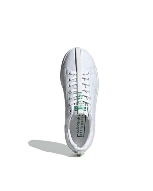 Adidas White Originals X Craig Split Stan Smith Low Trainers 'Core Core' for men