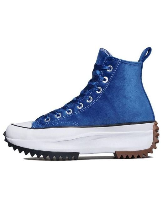 Converse Blue Run Star Hike High-Top Canvas Shoes for men