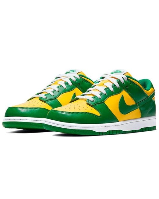 Nike Green Dunk Low Qs 'brazil 2020/2024' for men