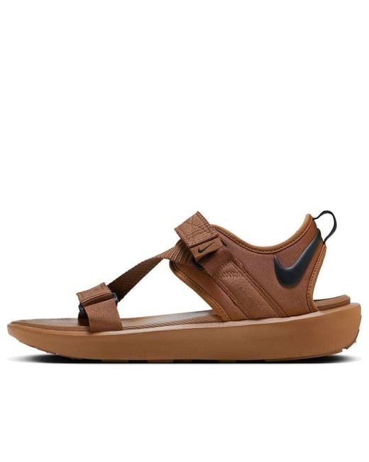 Brown nike sandals clearance