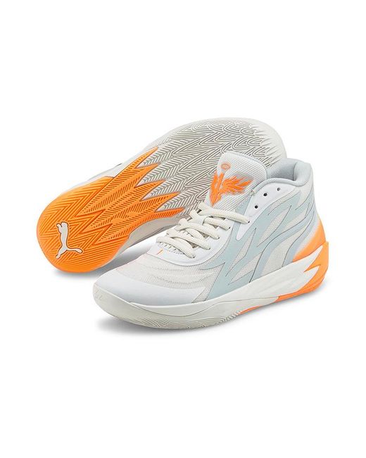PUMA White Mb.02 Lamelo Ball 'Gorange' for men