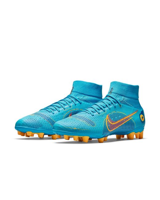 Nike Blue Mercurial Superfly 8 Pro Ag for men