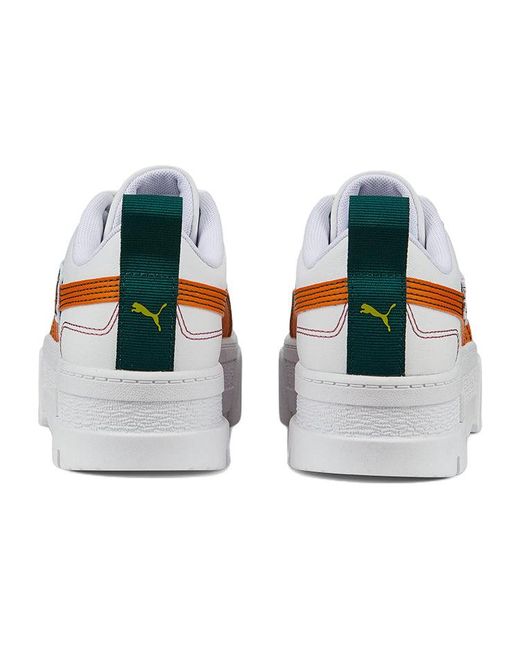 PUMA White (Wmns) Mayze Pierced Brick'