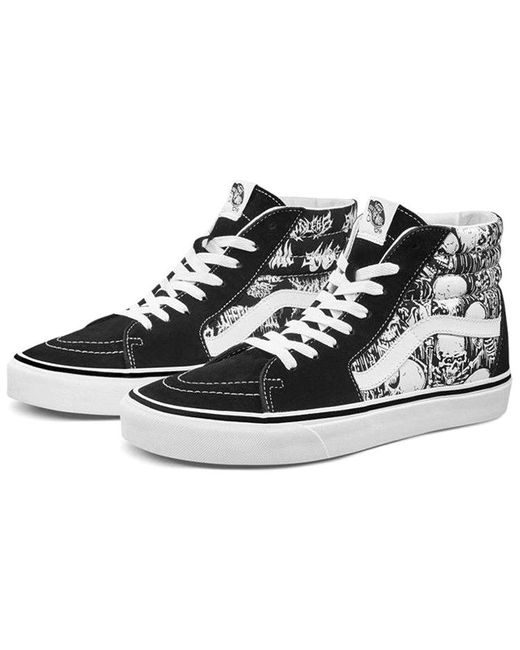 Vans Black Sk8-Hi 'Forgotten Bones' for men